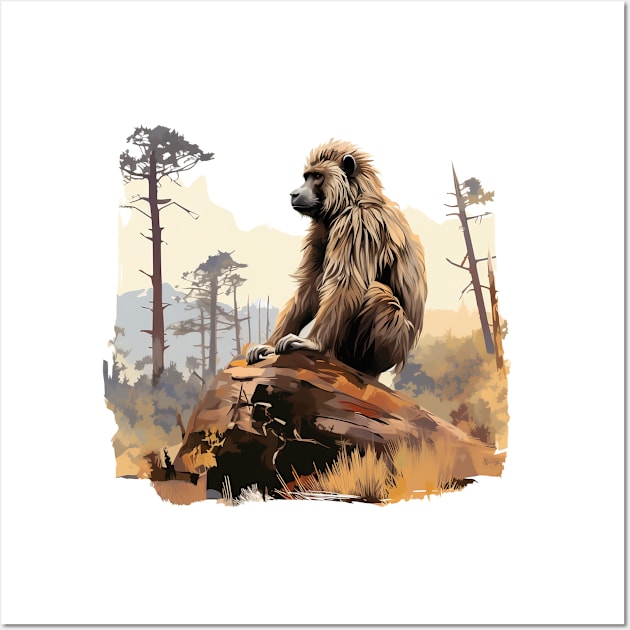 Baboon Wall Art by zooleisurelife